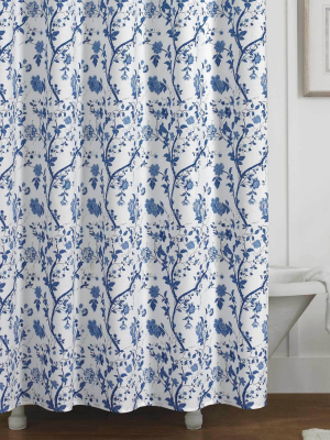 Charlotte Shower Curtain Blue - Laura Ashley