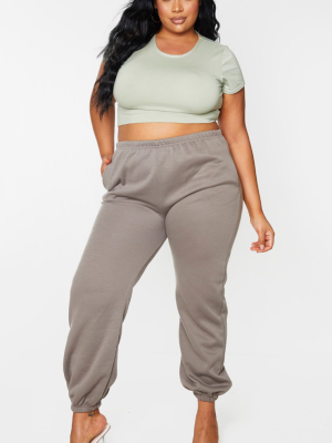 Plus Khaki Casual Jogger