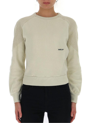 Ambush Logo Embroidered Cropped Sweater