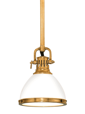 Randolph 1 Light Pendant Aged Brass