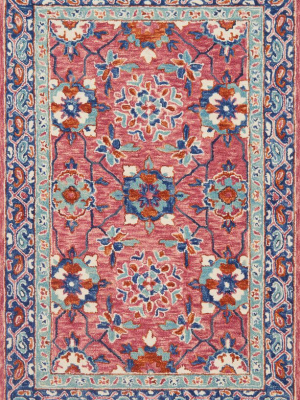 Zharah Rug In Rose & Denim By Loloi