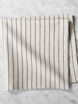 Natural And Black Pinstripe Napkin