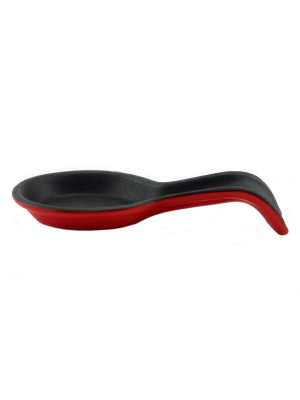 Berghoff Cast Iron Spoon Rest 7.5" Red