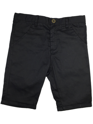 Kipp Polished Cotton Shorts - Black