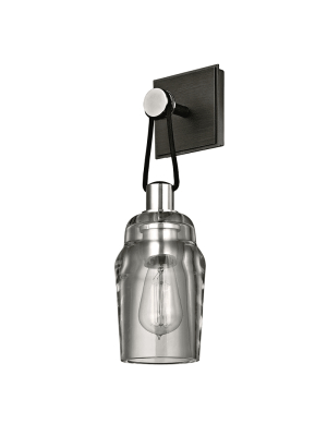 Citizen 1lt Wall Sconce Graphite And Polished Nickel