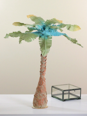 Northlight 2.5’ Unlit Artificial Summertime Tropical Beach Coconut Tree