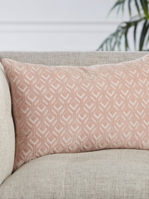 Colinet Trellis Pillow In Blush