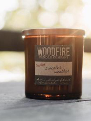 Whiskey Glass Soy Woodwick Candle