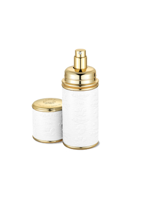 White With Gold Trim Deluxe Atomizer