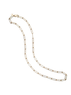 Long Link 14k Gold Necklace