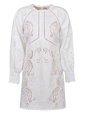 Michael Michael Kors Floral Embroidered Mini Dress