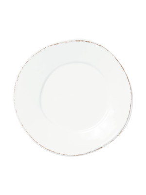 Vietri Melamine Lastra White Dinner Plate