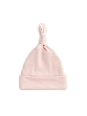 Knotted Baby Hat - Solid Pink