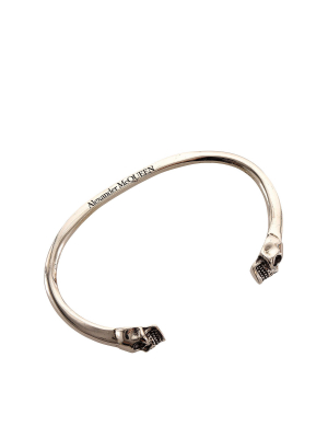 Alexander Mcqueen Double Skull Cuff Bracelet