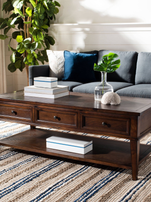 Manelin Coffee Table Sepia - Safavieh