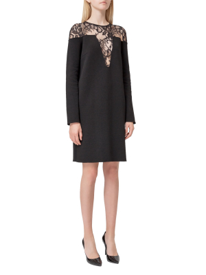 Givenchy Lace Panelled Midi Dress