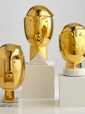 Small Metropolis Brass Sculpture