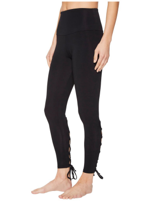 Onzie High Waist Laced Up Legging Black