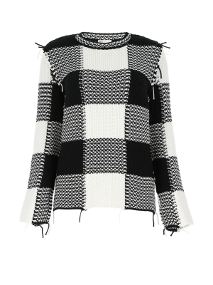 Redvalentino Macro Vichy Motif Sweater