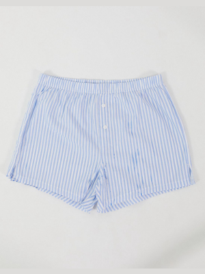 Asos Design Boxers In Woven Stripe