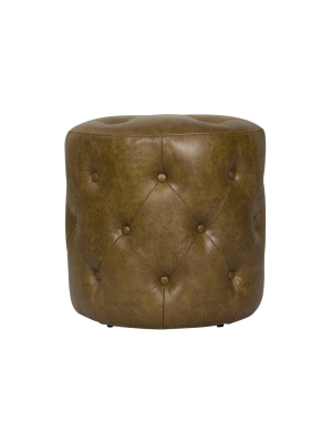 Round Tufted Ottoman - Homepop