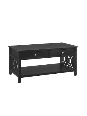 Whitley 2 Drawer Coffee Table - Linon