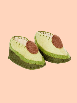 Avocado Baby Booties