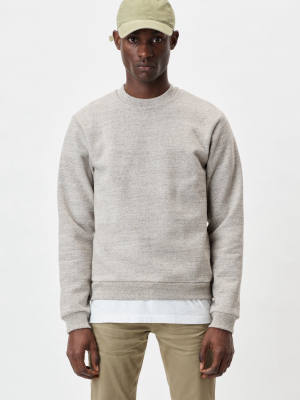 Cashmere Fleece Beach Crew / Heather Oatmeal