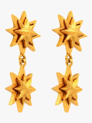 Sunburst Double Earrings