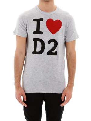 Dsquared2 Slogan Printed T-shirt