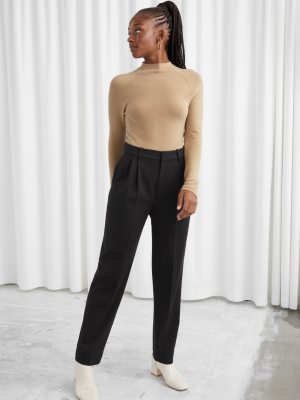 Duo Pleat Tailored Trousers