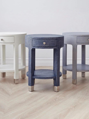 Dakota 1 Drawer Side Table Navy