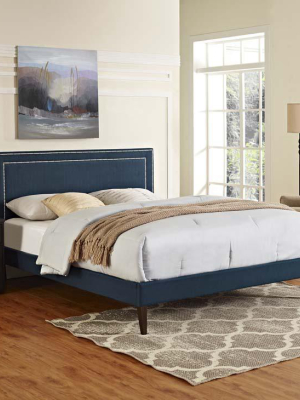 Veronica Full Platform Bed With Squared Tapered Legs