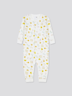 Newborn Joy Of Print Long-sleeve One-piece Outfit