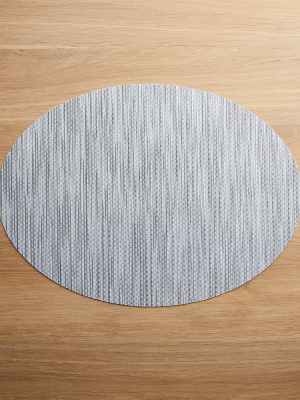 Chilewich ® Ridge Silver Oval Placemat