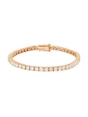 Diamond Tennis Bracelet - Rose Gold