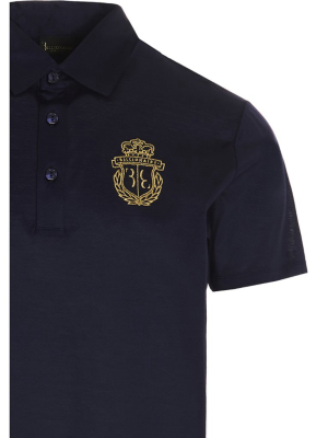 Billionaire Logo Embroidered Polo Shirt