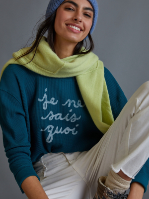 Je Ne Sais Quoi Cropped Sweatshirt