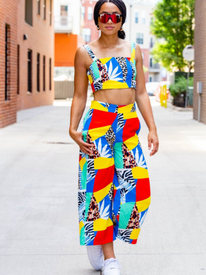 The Pretty Guessers | Mosaic Culotte Pants