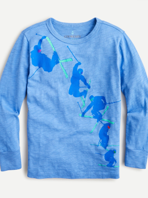 Kids' Long-sleeve Skier T-shirt