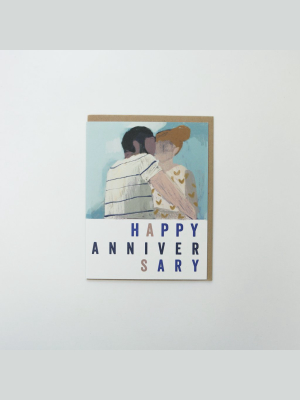 Ferme A Papier Card, *happy Anniversary Embrace