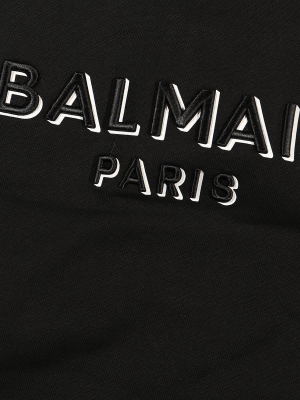 Balmain Kids Logo Embroidered Sweatshirt