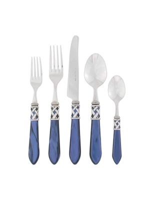 Vietri Aladdin Antique Blue 5-piece Place Setting