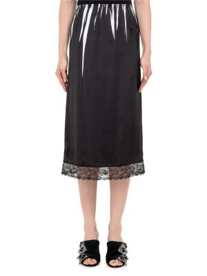 Mcq Alexander Mcqueen Lace Trim Skirt