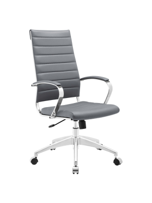 Office Chair Modway Armor Gray