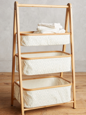 Three-tier Bamboo Storage Shelf