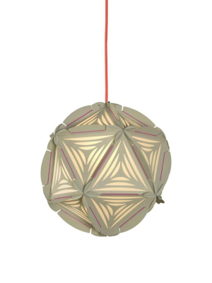 The Zahra Greige Pendant Lamp