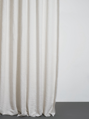 Two Tone Stonewashed Linen Curtains - Col. Nature