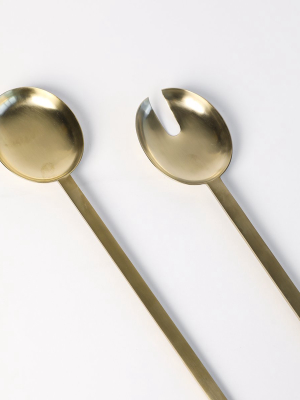 Fein Brass Salad Servers