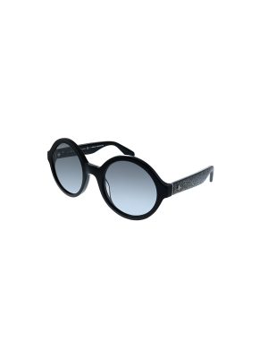 Kate Spade Khrista/s S2j Womens Round Sunglasses Black 52mm